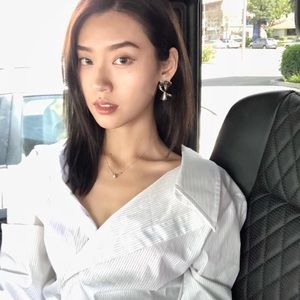 Organic shape earrings